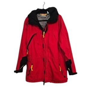 VTG Marlboro Adventure Team Mesh‎ Lined Rain Jacket Zip Pockets Sz L